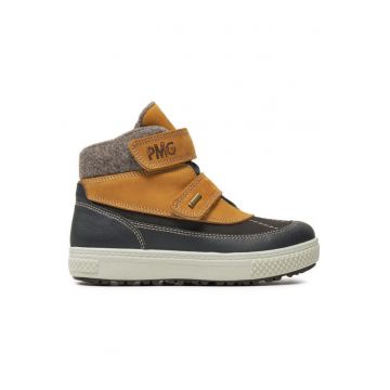 Ghete baieti  304326660 - Piele ecologica - 33 EU - Maro