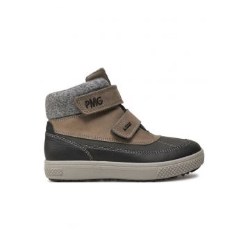 Ghete baieti  304326691 - Piele ecologica - 33 EU - Gri