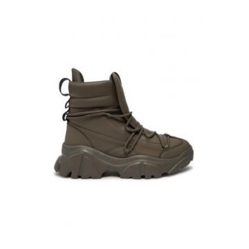 Ghete barbati - Emporio Armani  Cizme de drumetie - kaki - material textil