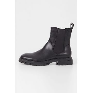 Ghete Chelsea inalte de piele