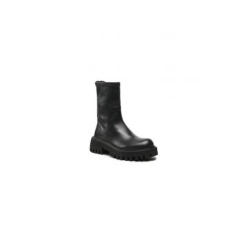 Ghete dama  302633678 - Piele naturala - 40 EU - Negru