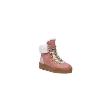 Ghete dama  303259396 - Piele naturala - Roz