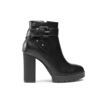 Ghete dama -  303347208 - Negru - Piele ecologica