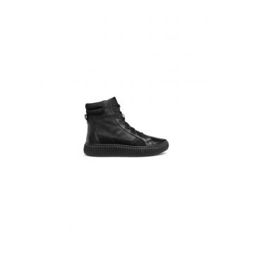 Ghete dama  304066870 - Piele naturala - Negru