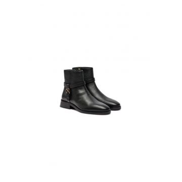 Ghete dama  304067914 - Piele naturala - Negru