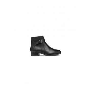 Ghete dama  304068447 - Piele ecologica - Negru