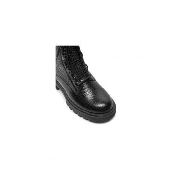 Ghete dama  304261466 - Piele naturala - Negru
