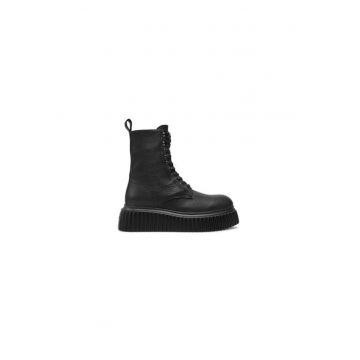 Ghete dama  304339295 - Piele naturala - 40 EU - Negru