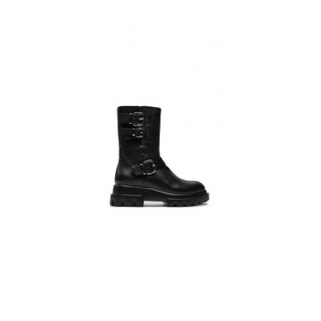Ghete dama  304339332 - Piele naturala - Negru