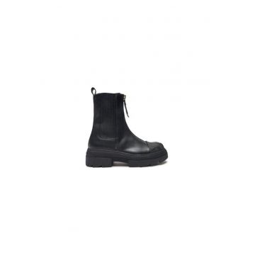 Ghete dama  304506475 - Piele naturala - Negru