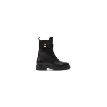 Ghete dama  304506772 - Piele naturala - 35 EU - Negru