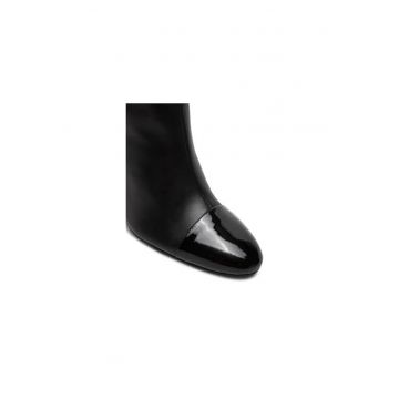 Ghete dama  304506888 - Piele naturala - 37 EU - Negru