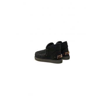 Ghete dama  304507755 - Piele naturala - Negru