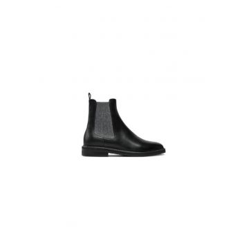 Ghete dama  304508158 - Piele ecologica - 38 EU - Negru