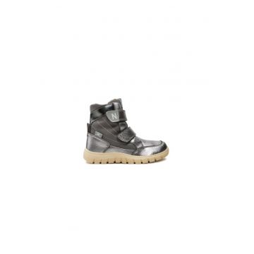 Ghete dama  304676086 - Piele naturala - 35 EU - Argintiu