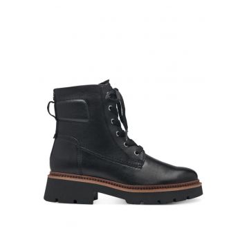 Ghete dama -  Piele naturala - Negru -