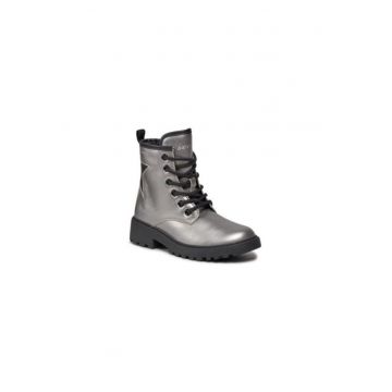 Ghete fete  302506040 - Piele ecologica - 30 EU - Argintiu