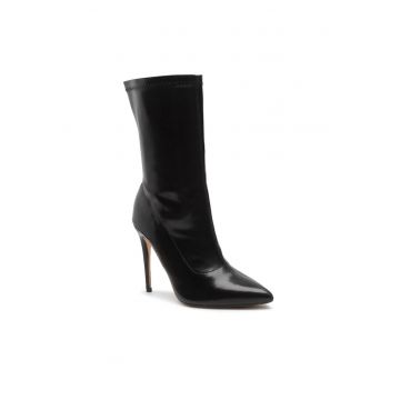 Botine dama -  301728054 - Piele ecologica - Negru