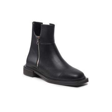 Botine dama -  301728511 - Piele ecologica - Negru