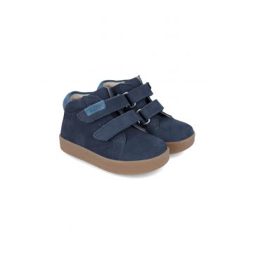Ghete Copii - Piele Naturala - Bleumarin -  (marime: 20)