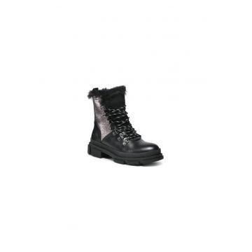 Ghete dama  208729338 - Piele ecologica - 39 EU - Negru