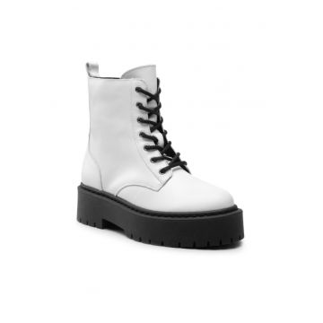 Ghete dama - 301009221 - Alb - Piele naturala Ghete dama - 301009221 - Alb - Piele naturala