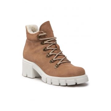 Ghete dama -  301009344 - Bej - Piele naturala/Piele intoarsa