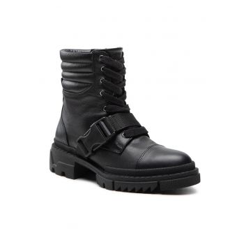 Ghete dama -  301551324 - Piele naturala - Negru