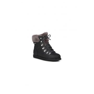 Ghete dama  302953172 - Piele naturala - 38 EU - Negru