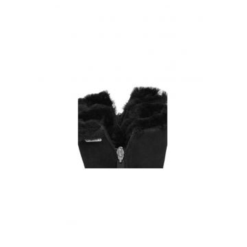 Ghete dama  302953424 - Piele naturala - 36 EU - Negru