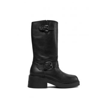 Ghete dama  303222208 - Piele naturala - 41 EU - Negru