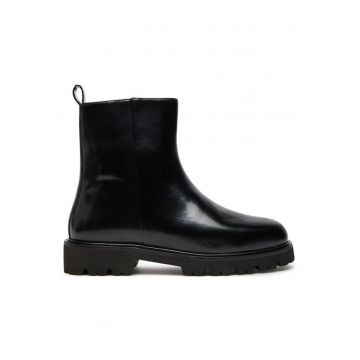 Ghete dama  304336249 - Piele naturala - Negru