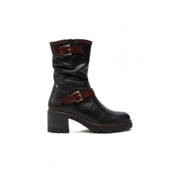 Ghete dama  304358388 - Piele naturala - Negru - Negru