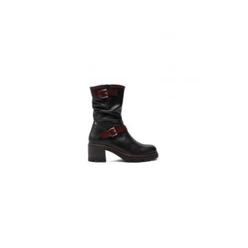 Ghete dama  304358388 - Piele naturala - Negru