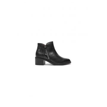 Ghete dama  304358586 - Piele naturala - Negru