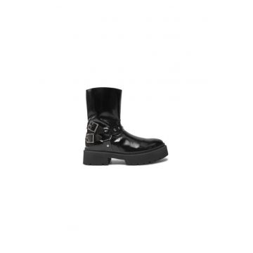 Ghete dama  304364891 - Piele naturala - Negru