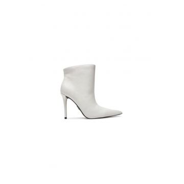 Ghete dama  304365621 - Piele naturala - Alb