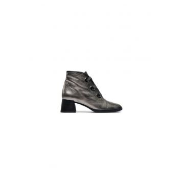 Ghete dama  304400469 - Piele naturala - Argintiu