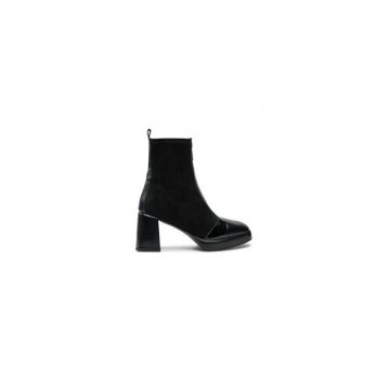 Ghete dama  304400650 - Piele naturala - 39 EU - Negru