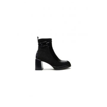 Ghete dama  304400704 - Piele naturala - Negru