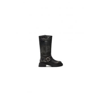 Ghete dama  304417504 - Piele naturala - Negru