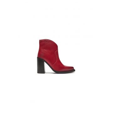 Ghete dama  304418488 - Piele naturala - 40 EU - Rosu