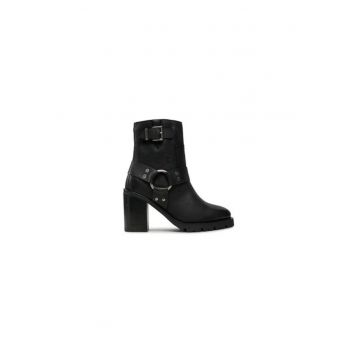 Ghete dama  304418495 - Piele naturala - 41 EU - Negru