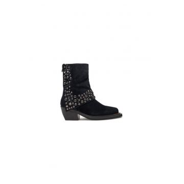 Ghete dama  304523762 - Piele naturala - Negru