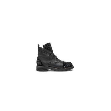 Ghete dama  304523786 - Piele naturala - 37 EU - Negru