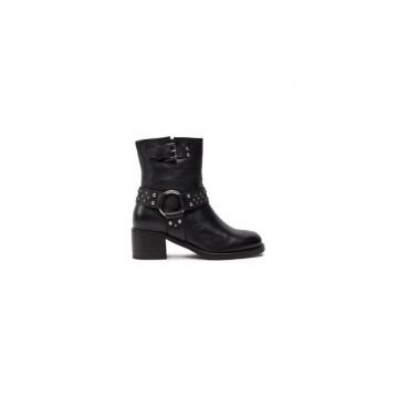 Ghete dama  304553578 - Piele naturala - Negru