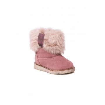 Ghete fete -  301438434 - Roz - Piele naturala/Piele intoarsa -