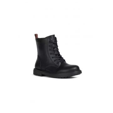 Ghete fete -  J Eclair Girl Black - Piele ecologica - Negru